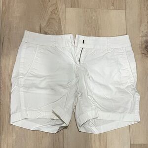J. Crew Women's Chino Shorts - White - 5inch